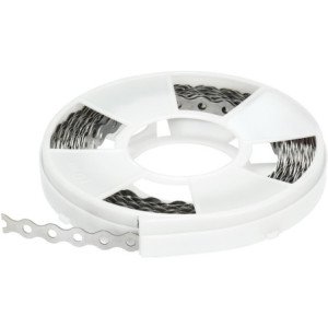 Fita ondulada perfurada inox AISI430 FOP-SS 12x0.8mm