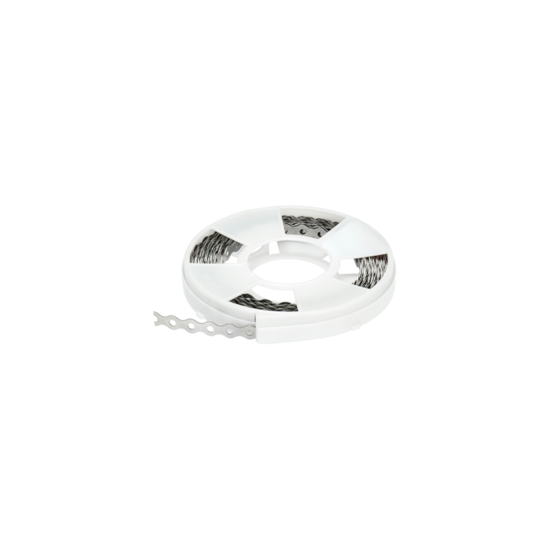 Fita ondulada perfurada inox AISI430 FOP-SS 17x0.8mm