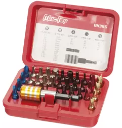 Jogo bits sextavados BH36S 1/4" (36pçs)