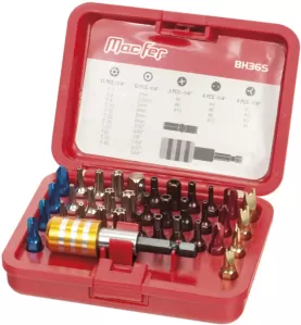 Jogo bits sextavados BH36S 1/4" (36pçs)