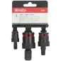 Jogo cardans caixa Cr-Mo impacto JCCI 1/4"+3/8"+ 1/2" (3pçs)