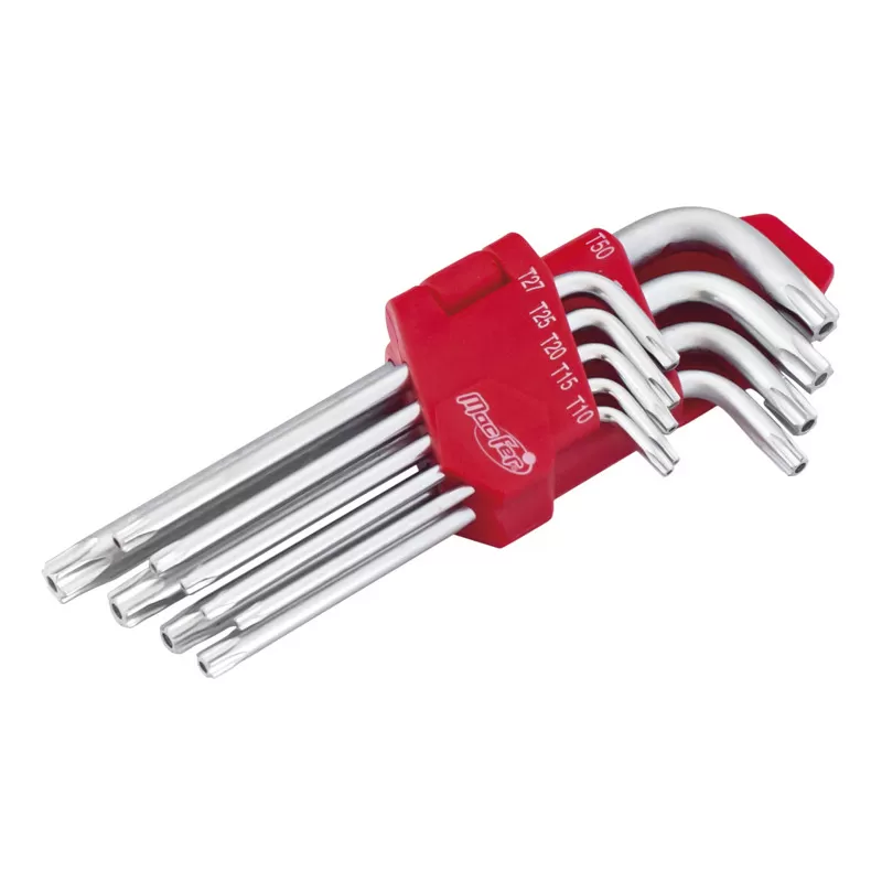 Jogo chaves "L" torx furada longa  WLHR-123L TH10~TH50 (9pçs)