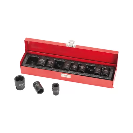 Jogo chaves caixa Cr-Mo impacto 4110 1/2" (10pçs)