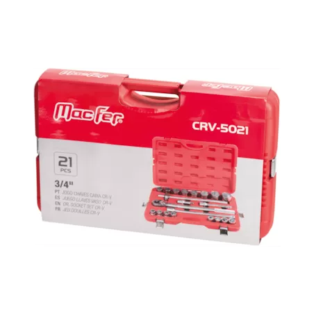 Jogo chaves caixa Cr-V CRV-5021 3/4" (21pçs)
