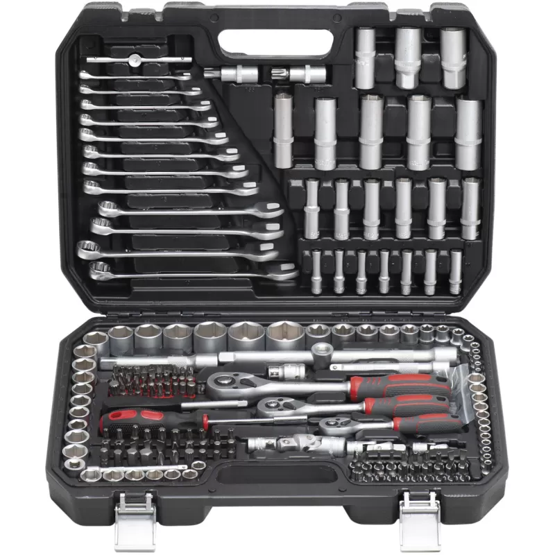Jogo chaves caixa Cr-V SS-4215 1/4" 3/8" 1/2" (215pçs)