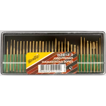 Jogo fresas diamantada WZ812-3 (30pçs)