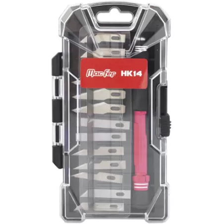 Jogo estiletes HK14 14pçs (13 lâminas)