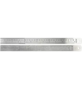 Escala com conversão inox EMC-I   300x25x1.2mm