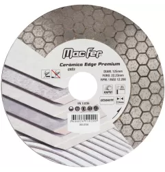 Disco diamantado Cerâmica Edge Premium-D (desbaste) 115x25x2.5mm