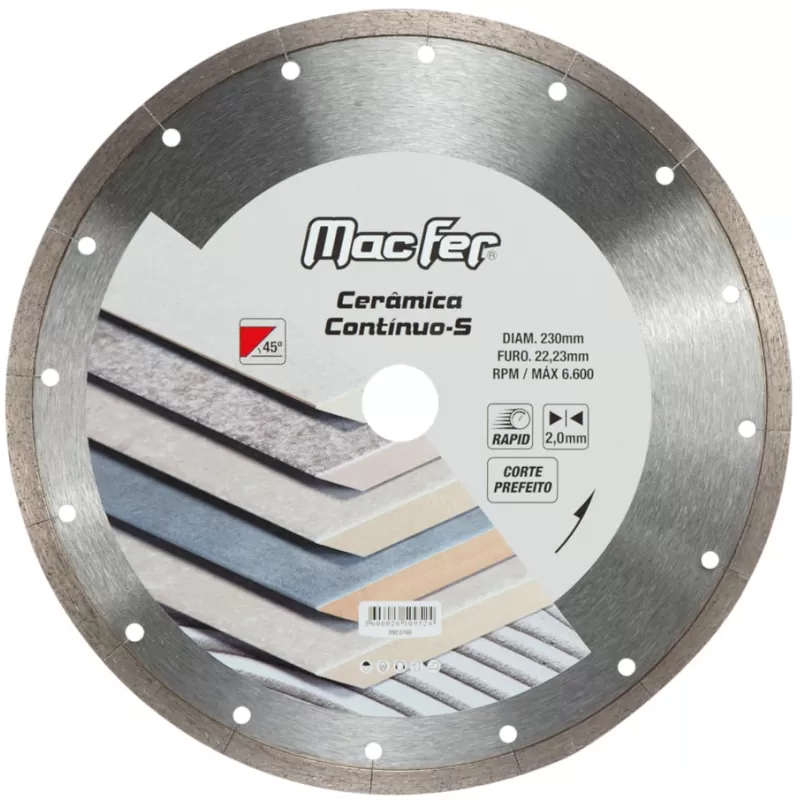 Disco diamantado Cerâmica Contínuo-S 115mm
