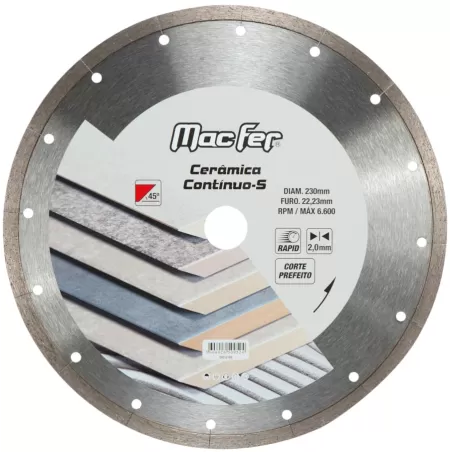 Disco diamantado Cerâmica Contínuo-S 230mm