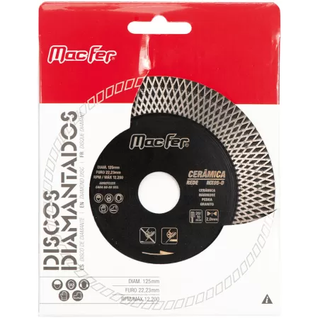 Disco diamantado Cerâmica Rede MX05-D 125mm x 10/20mm