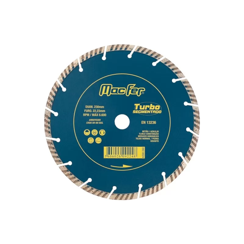 Disco diamantado Turbo Segmentado 125mm