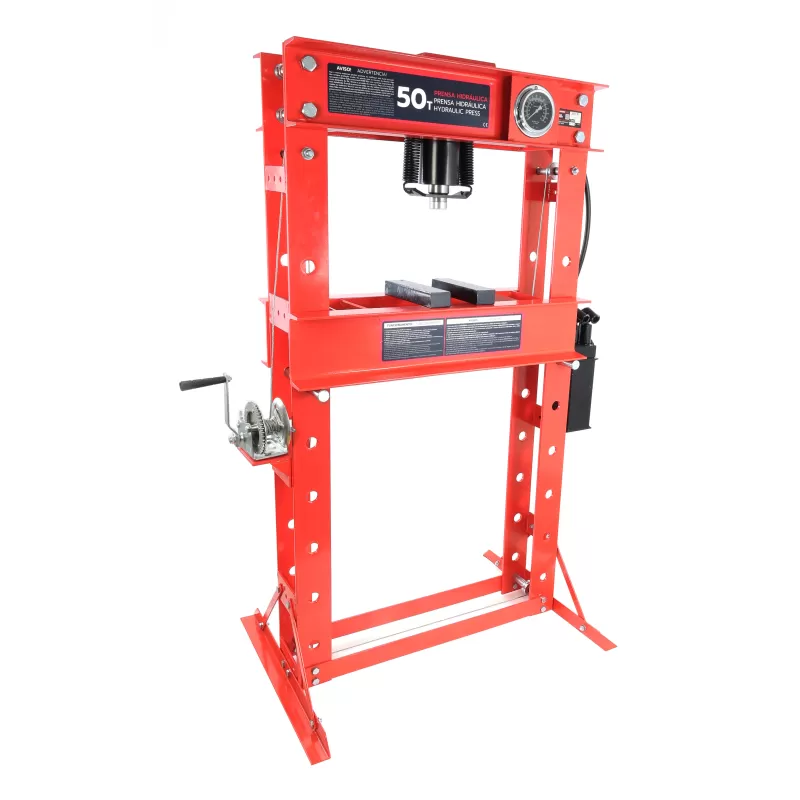 50T Hydraulic Press with Pressure Gauge
