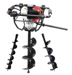 51.2cc Hole Digger with 3 Drill Bits and Guard
