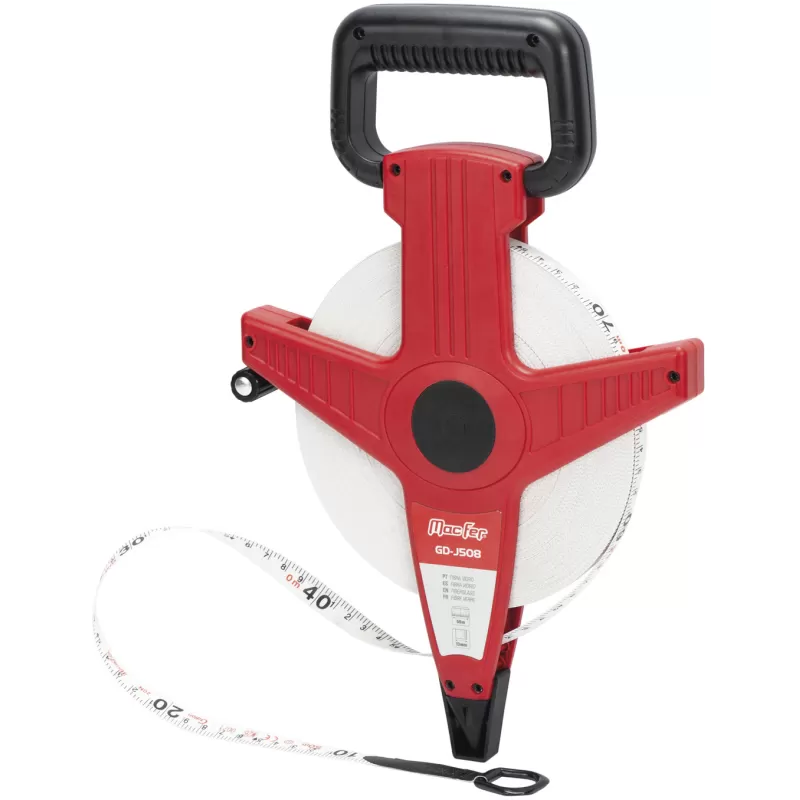 Fita métrica fibra vidro agrimensor GD-J508 50m 13mm