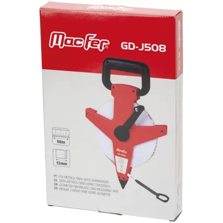 GD-J508 50m x 13mm Fiberglass Surveyor's Tape Measure