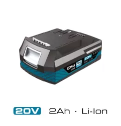 Bateria de ions de lítio 20 v 2,0 ah 11,7 x 7,5 x 4,6 cm