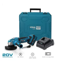 Kit rebarbadora angular 20 v ø115 mm com 1 bateria 4.0ah e carregador 08772