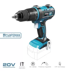 Berbequim de perfcussão aparafusador brushless 20 v, sem bateria nem carregador