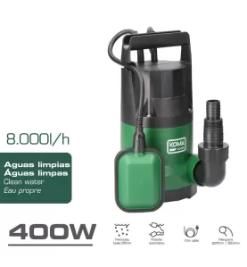 Bomba de drenagem de água limpa 400 w