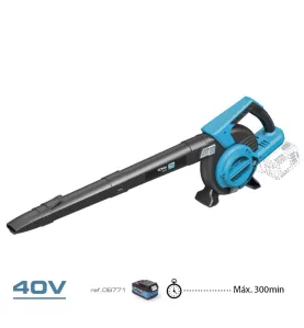 Soprador/aspirador/triturador brushless 40v sem baterias nem carregador