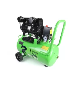 Compressor de Ar Silencioso 24L 1.5HP 2 Cabeças