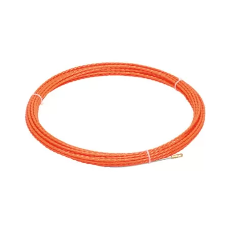 Guia passa cabos PET Helicoidal  GPC-PET 4.5mm 15m laranja