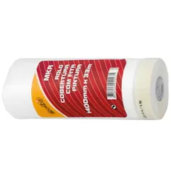 Rolo Cobertura Plástica com Fita Pintura MKR&nbsp; &nbsp;550mm 33m