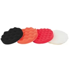 Jogo Esponjas Polimento com Velcro Ondulada JEPO 150mm (4pçs)
