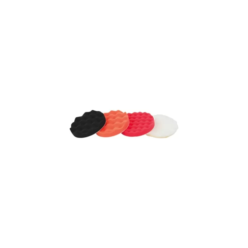 Jogo Esponjas Polimento com Velcro Ondulada JEPO 150mm (4pçs)
