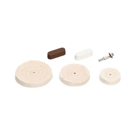 Kit Polir com Escova Algodão Circular KPEC-3 50.75.100mm (6pçs)