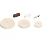Kit Polir com Escova Algodão Circular KPEC-3 50.75.100mm (6pçs)