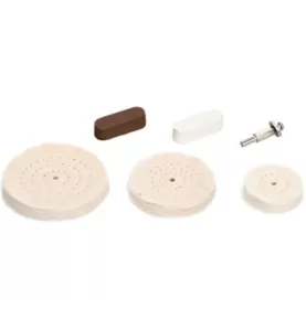 Kit Polir com Escova Algodão Circular KPEC-3 50.75.100mm (6pçs)
