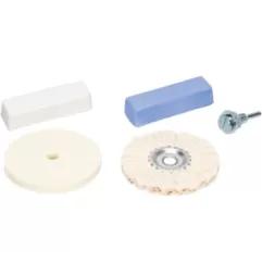 Kit Polir Escova Algodão & Feltro Circular KPEC-2 100mm (5pç)