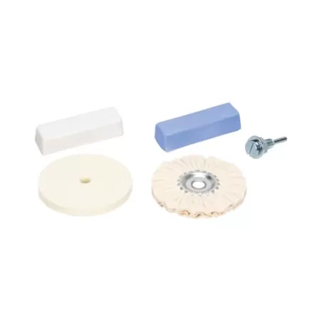 Kit Polir Escova Algodão & Feltro Circular KPEC-2 100mm (5pç)
