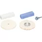 Kit Polir Escova Algodão & Feltro Circular KPEC-2 100mm (5pç)