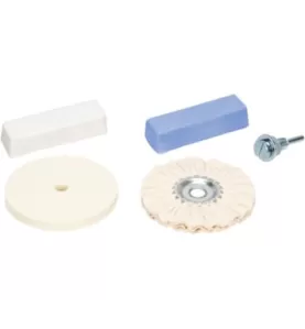 Kit Polir Escova Algodão & Feltro Circular KPEC-2 100mm (5pç)