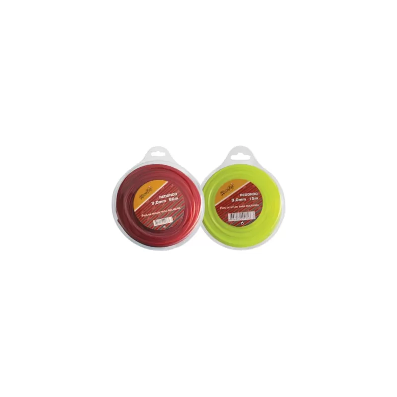 Fio nylon para Roçadora redondo FNRR-1 3.0mm 56m