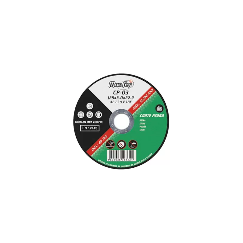 Disco Abrasivo Corte Pedra CP3 115x3.0x22.23mm