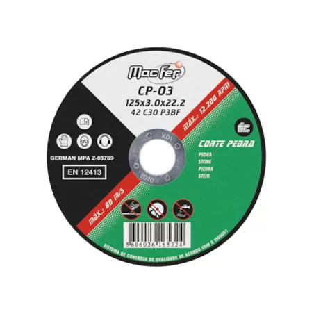 Disco Abrasivo Corte Pedra CP3 115x3.0x22.23mm