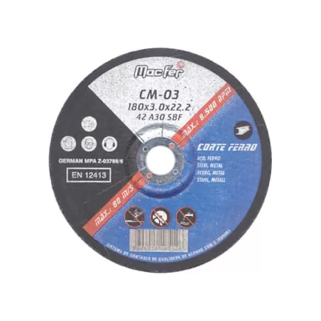 Disco Abrasivo Corte Ferro CM 350x3.0x25.4mm