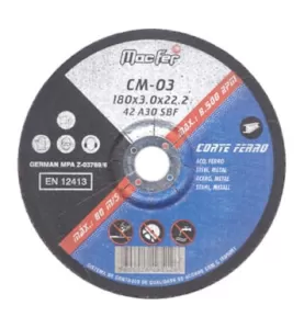 Disco Abrasivo Corte Ferro CM 300x3.0x25.4mm