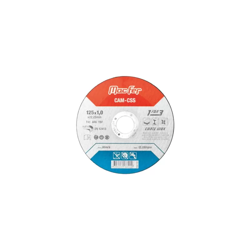 Disco Abrasivo Corte Inox CSS 230x2.0x22.23mm