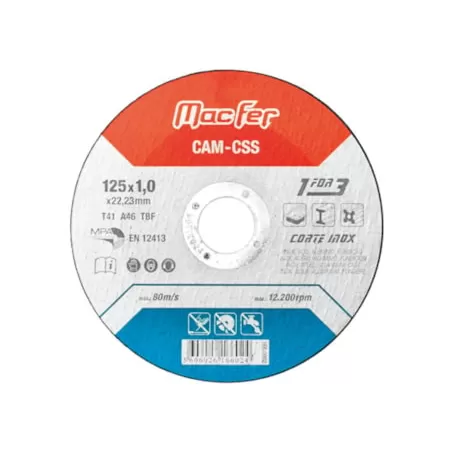 Disco Abrasivo Corte Inox CSS 230x2.0x22.23mm