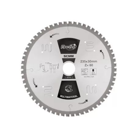 Disco serra circular multimaterial SCMM 216x30mm Z60
