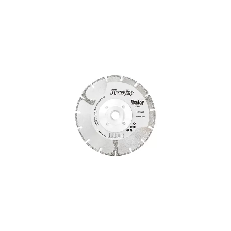 Disco Diamantado Electrodepositado SM103 125mm com flange M14