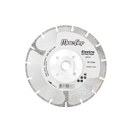 Disco Diamantado Electrodepositado SM103 125mm com flange M14