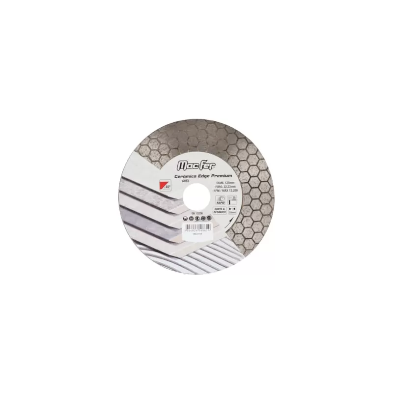 Disco Diamantado Cerâmica_Edge Premium 125mm x 25mm
