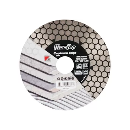 Disco Diamantado Cerâmica_Edge 125mm x 25mm